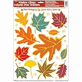 Fall Leaves Window Cling Sheet