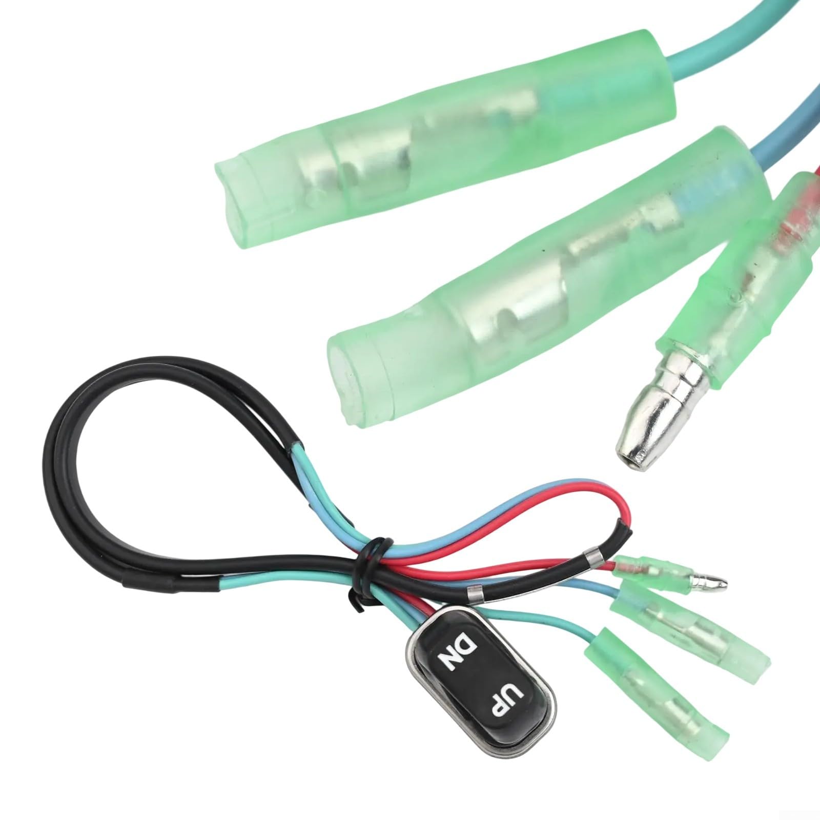 Tilt Trim 87-18286A43 - Interruttore di alimentazione per telecomando fuoribordo Mercury, parte di ricambio in lega di plastica per funzioni di sollevamento e inclinazione, nero (A)