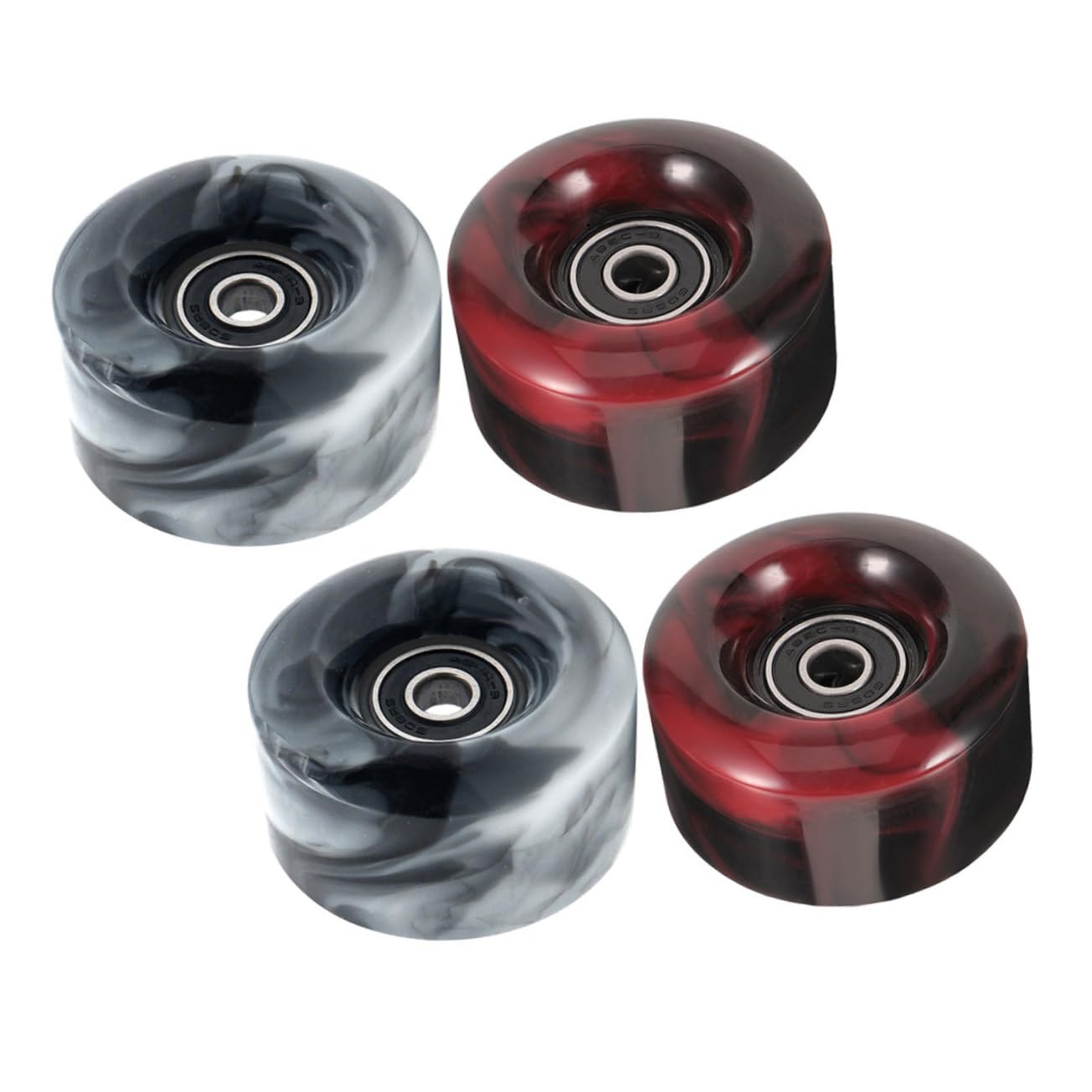 Abaodam Skate Wheels Pack Pu Replacement Wheels for Roller Skates Stylish Design Easy to Install
