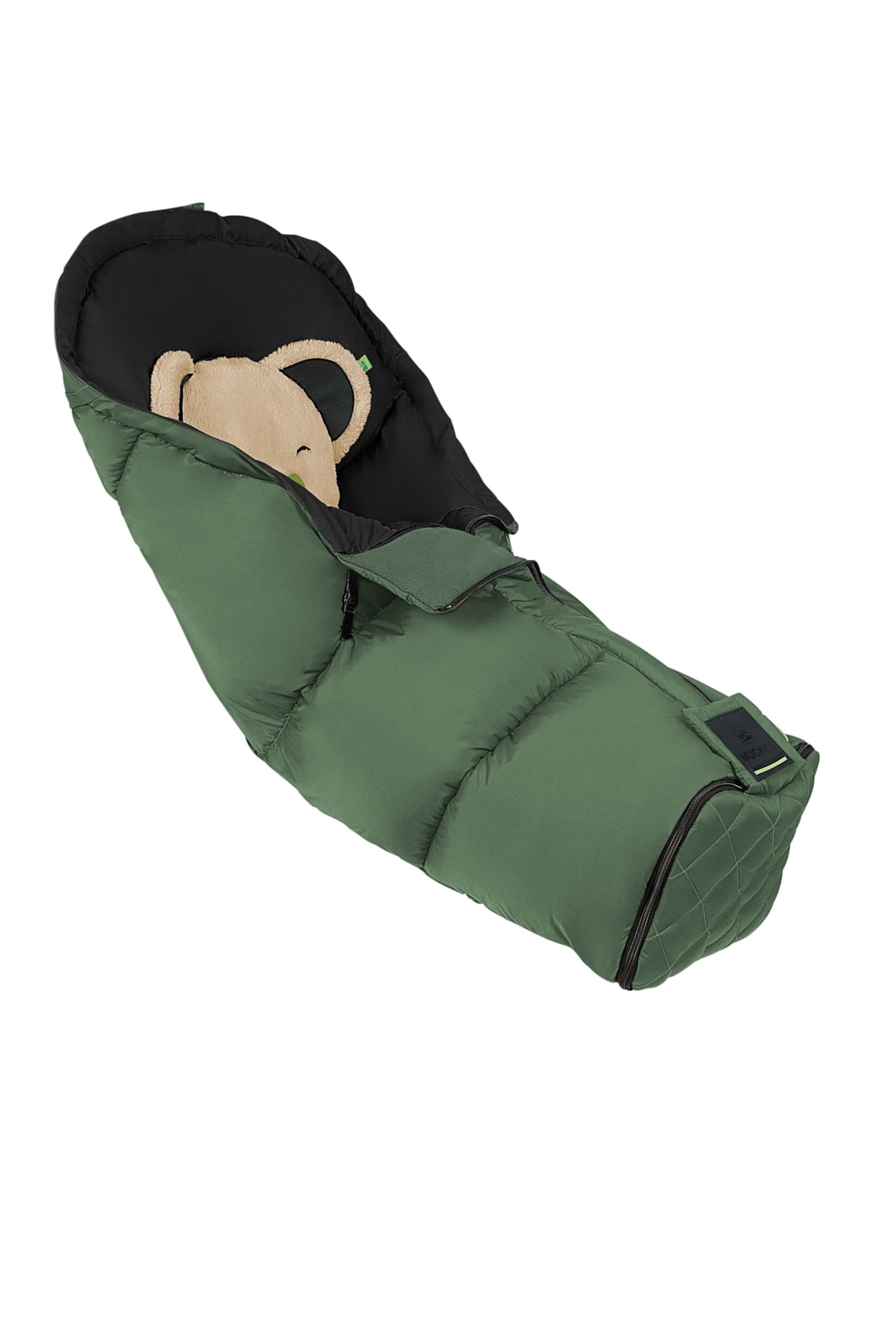 Odenwälder Fußsack Mucki® L‑cs 2.0 – Winter‑Fußsack für Kinderwagen & Buggy, 6‑36 Monate, mit weitenverstellbarem Design, OEKO‑TEX® & BIONIC‑FINISH® ECO anthrazit