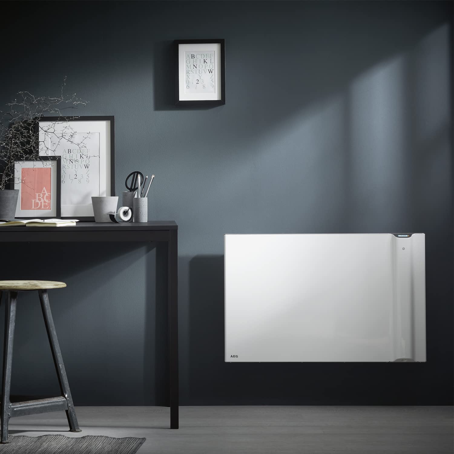 AEG 234824 DKE 100 Convettore Duo, riscaldatore a convezione e onde di calore, per bagno, garage, giardino d'inverno