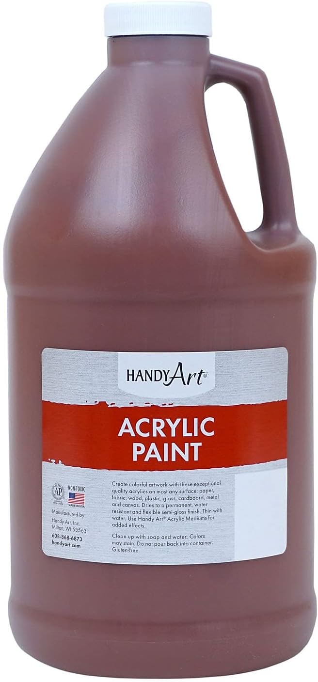 Handy Art&iacute;'&reg; アクリル絵の具 ハーフガロン バーントシエナ