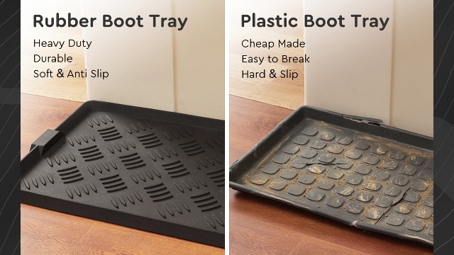 Amazon.com: tchdio Rubber Boot Tray, Non Slip Shoe Tray for