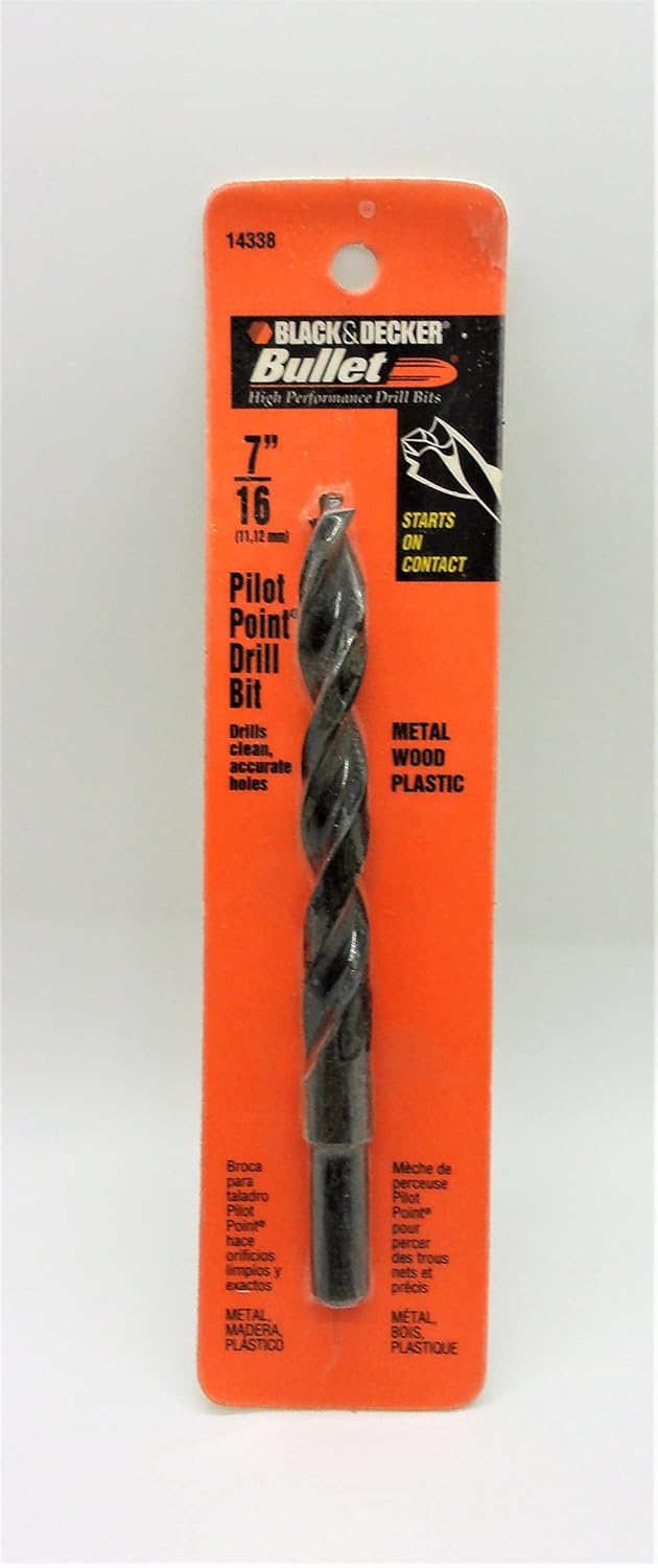 Black & Decker 19117 Bullet Drill Bit, 7/16Inch