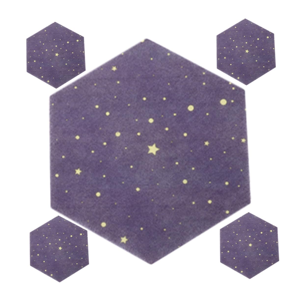 Tableaux en feutre hexagonaux MAGICLULU - Lot de 5 panneaux mémo déco