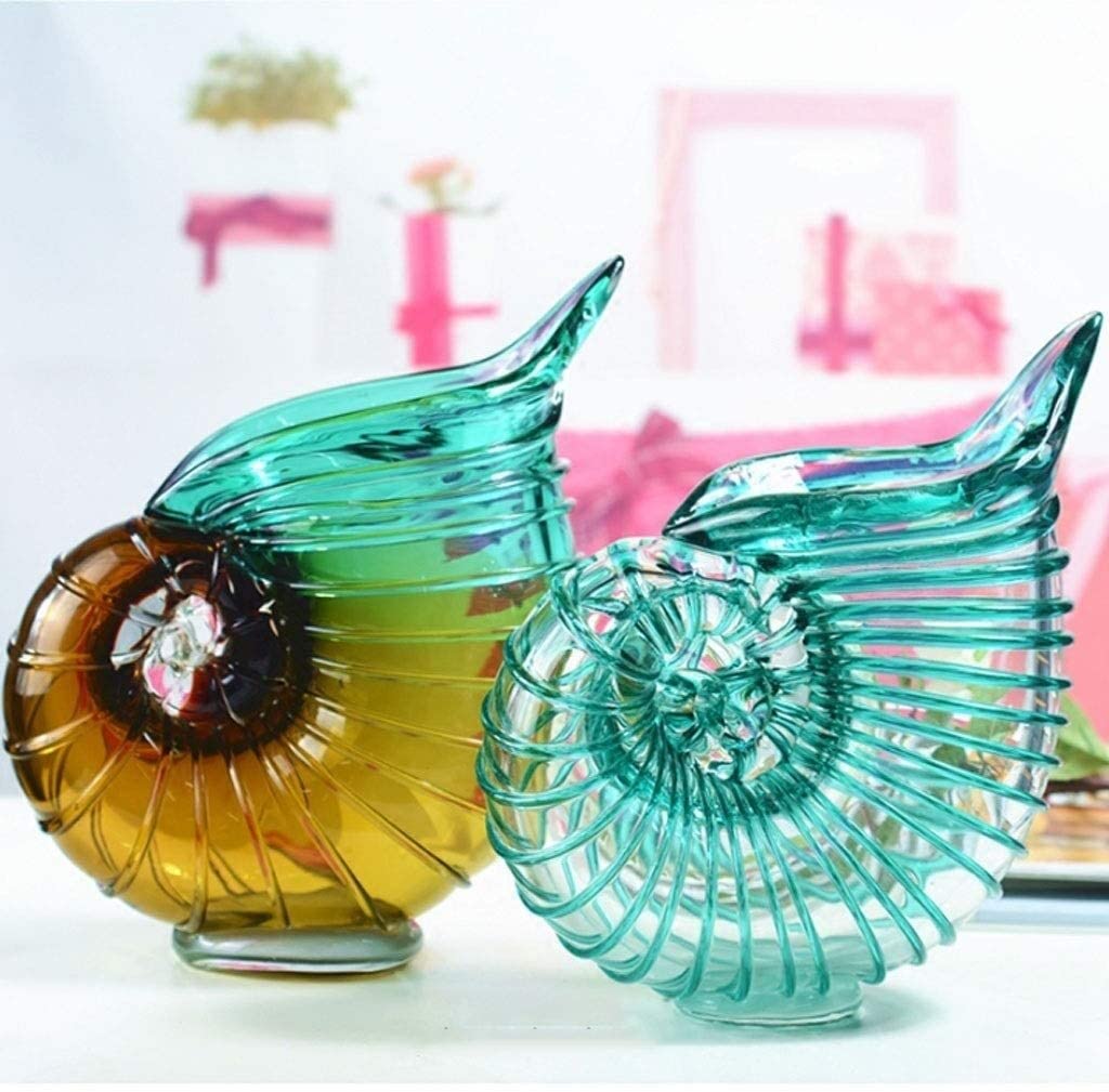 Wohnzimmer Deko Kreative Conch Vasen Home Decor Glasvase Terrarium Container Vase Hochzeit Deko Tisch Blumentopf Tischvase(A)