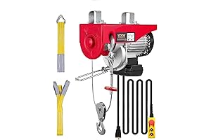 VEVOR 1320-Pound Electric Hoist with Remote Control, Ideal Roofing Ladder Hoist