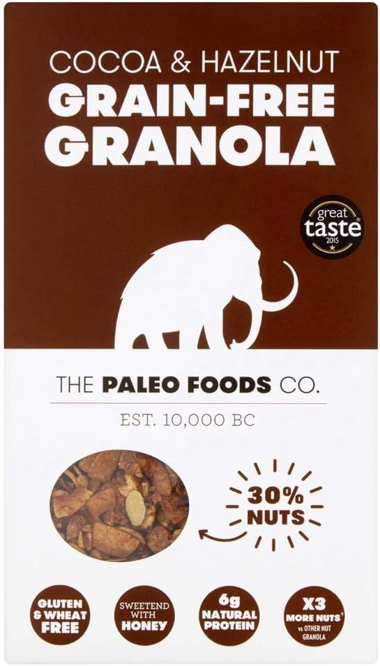 The Paleo Foods Co Paleo Cocoa & Hazelnut Granola 285 grams