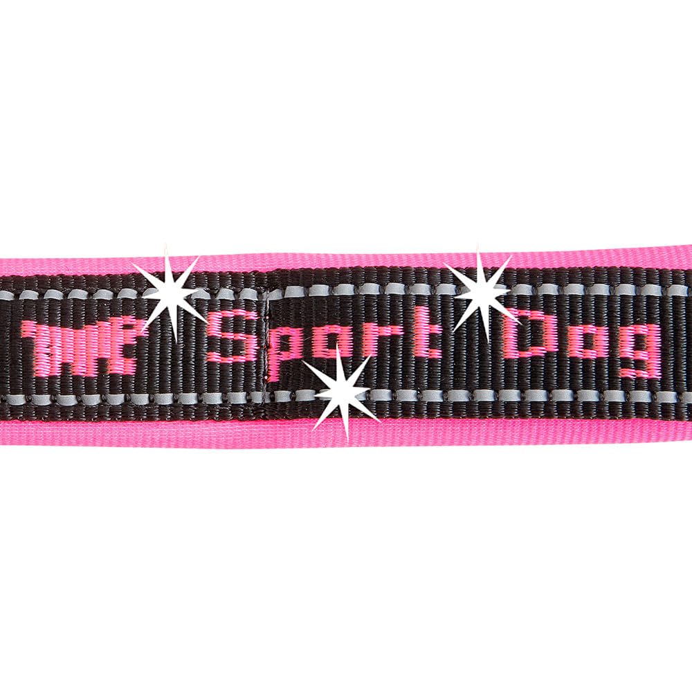 Ferplast Szelki dla psa typu szwedzkiego SPORT DOG P LARGE, bardzo dobre dopasowanie, miękka wyściółka, odblaskowe szwy, etykieta na imię zwierzaka, wys.: 65 cm - szer.: 77÷98 cm, fuksja