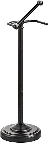 Miniatura 14 de Soporte de papel higiénico, soporte de papel higiénico de níquel cepillado, diseño pivotante y base ponderada estable de acero inoxidable SUS304