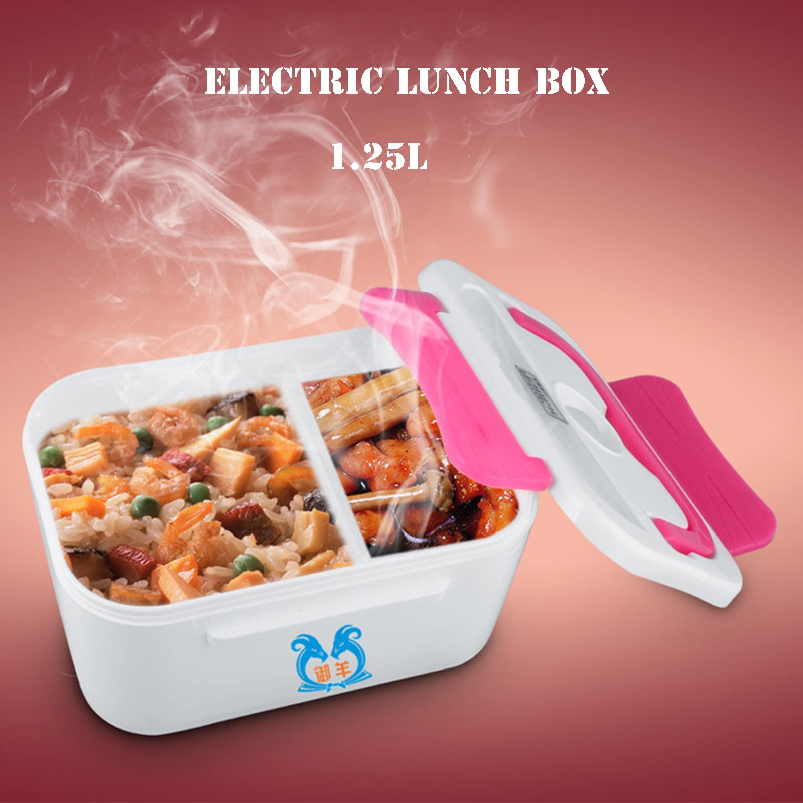 Elektryczne podgrzewane pudełko na lunch przenośna kuchenka mikrofalowa ze zdejmowanym pojemnikiem do użytku domowego