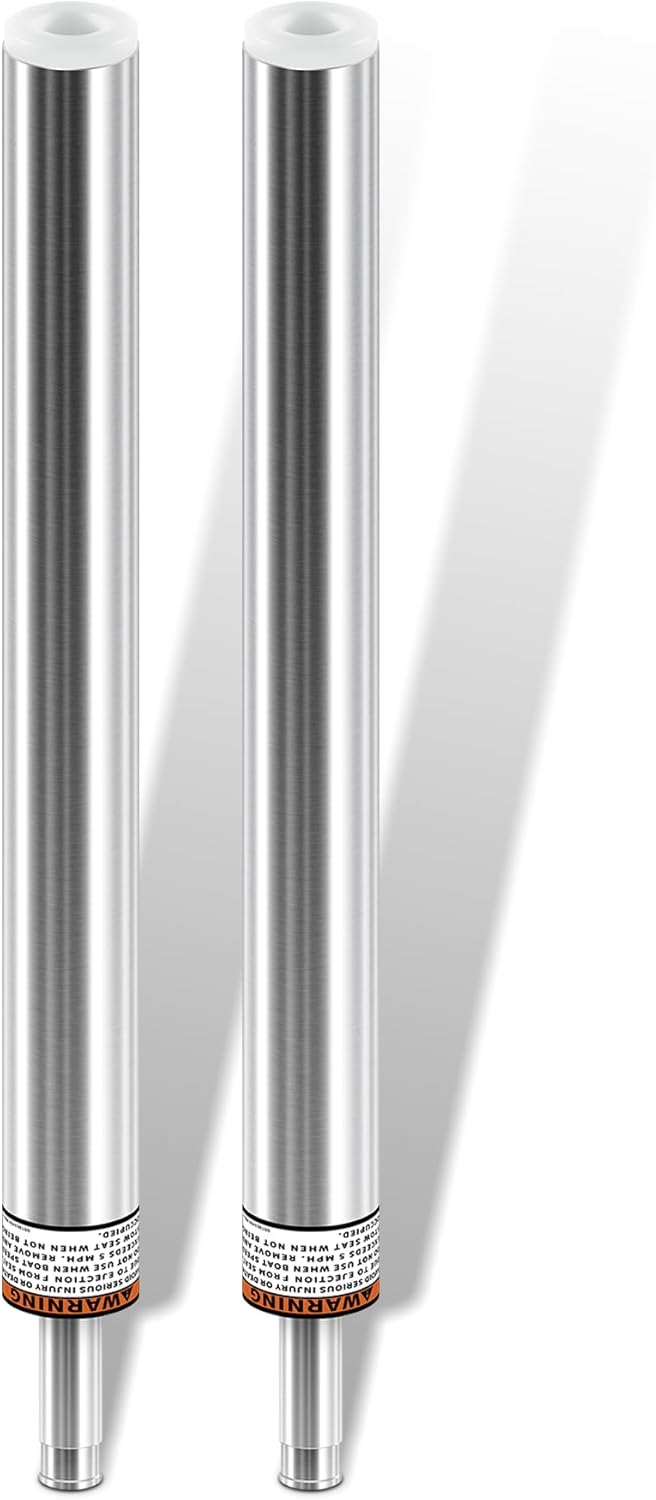 2PCs 3/4" Boat Seat Pin Post for Most Marine Boat Seat Pedestal Base Mount, SP-2164 Boat Seat Pedestal Post Lock-in Aluminum Extension Post Pole for Pontoon Boat/Fishing Boat/Bass Boat/Cruising Boat
