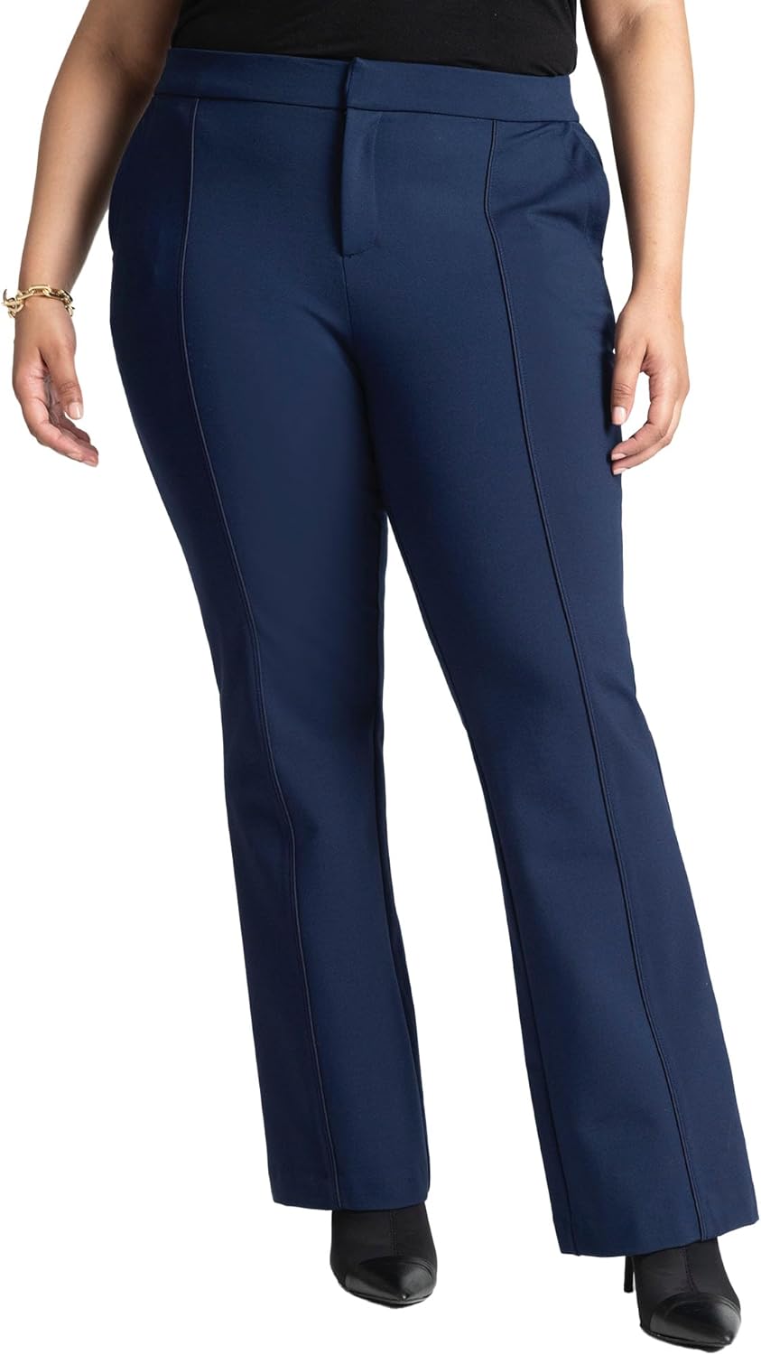ELOQUII Women's Plus Size The Ultimate Stretch Flare Leg Pant