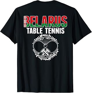 Belarus Ping Pong Lovers Belarusian Table Tennis Supporters T-Shirt