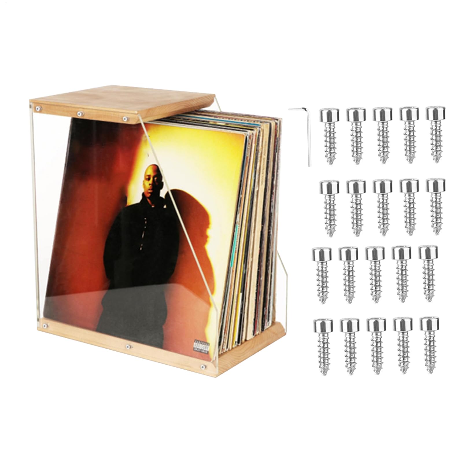 Espositore per Dischi da Collezione Supporto Espositore per Vinili e Album | Da Tavolo Per Album Musicali per Soggiorno Camera da Appassionati di Musica Collezionisti