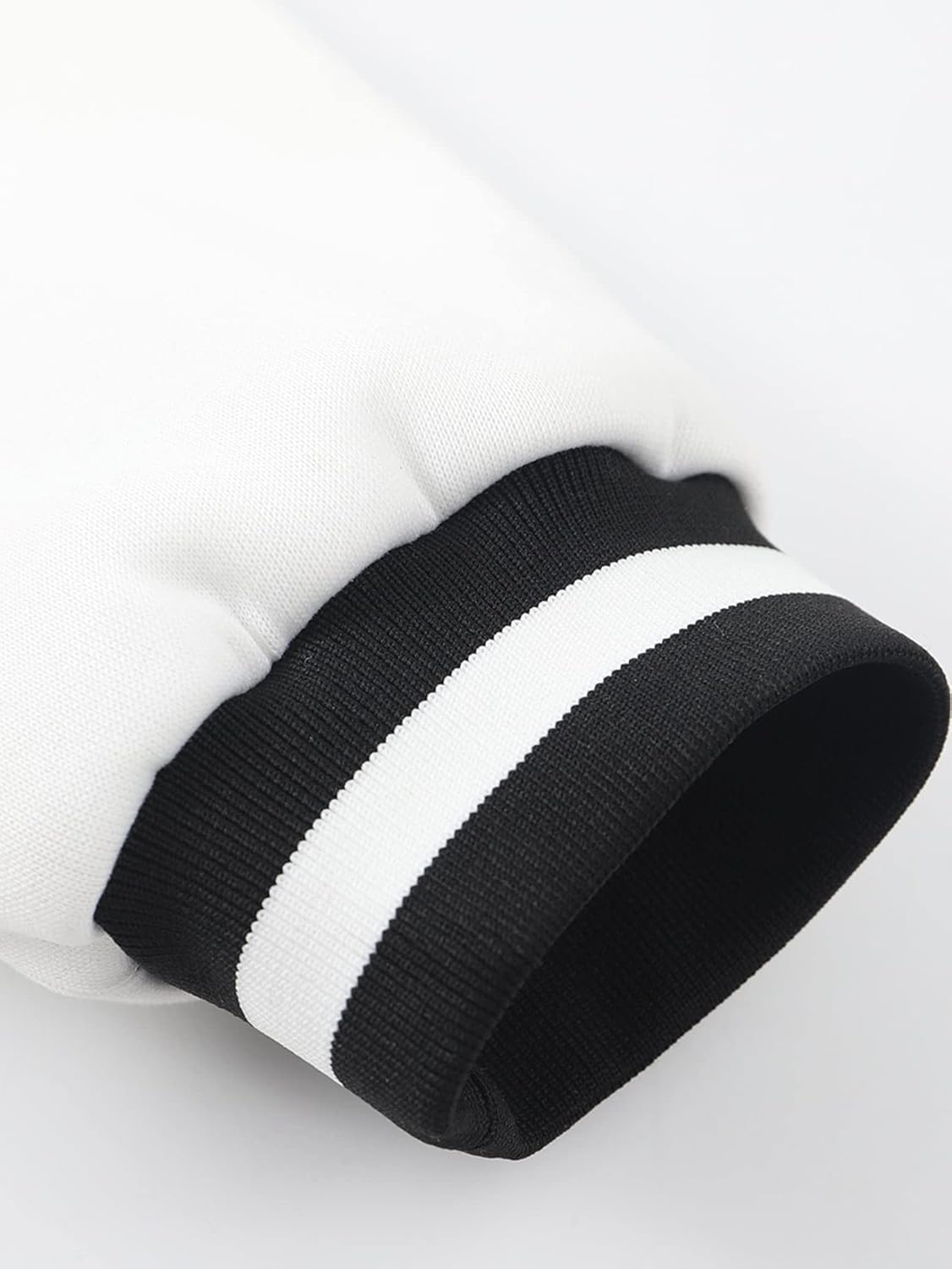 GORGLITTER Men's Letter Graphic Color Block Baseball Jacket Button Front Long Sleeve Bomber Jackets - Image 5