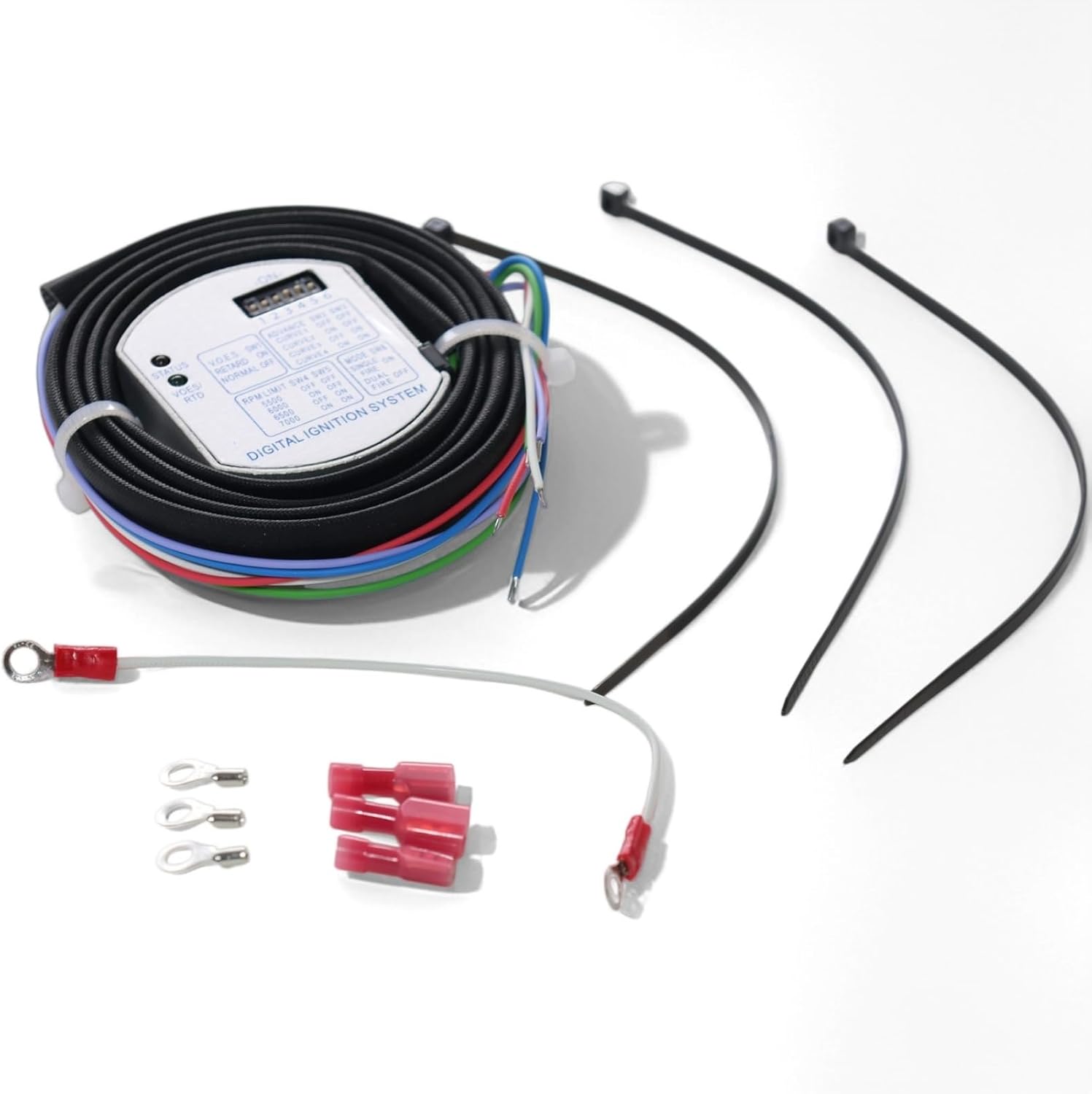 53-644 Programmable Single Fire Electronic Ignition Module, Direct Replacement for Damaged or Aging Ignition Parts on Harley-Davidson Motorcycles