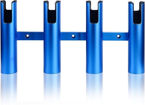 Aluminum Fishing Boat Rod Holder,3/4 Link Tube Aluminum Rod Rack, Suit Boats & Yacht ,Silver