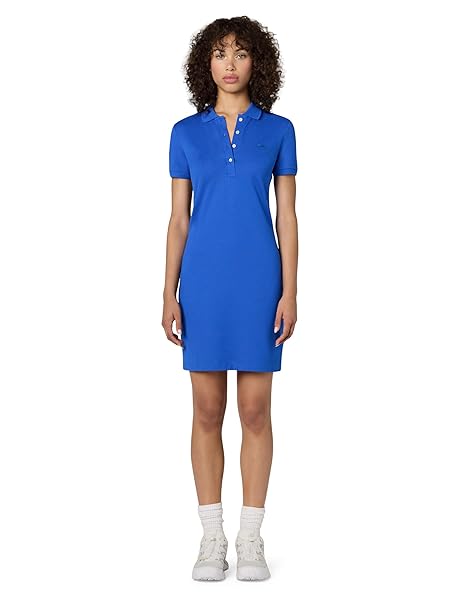 Lacoste Classic Short Sleeve Stretch Mini Pique Polo Dress, Ef8470 Dress