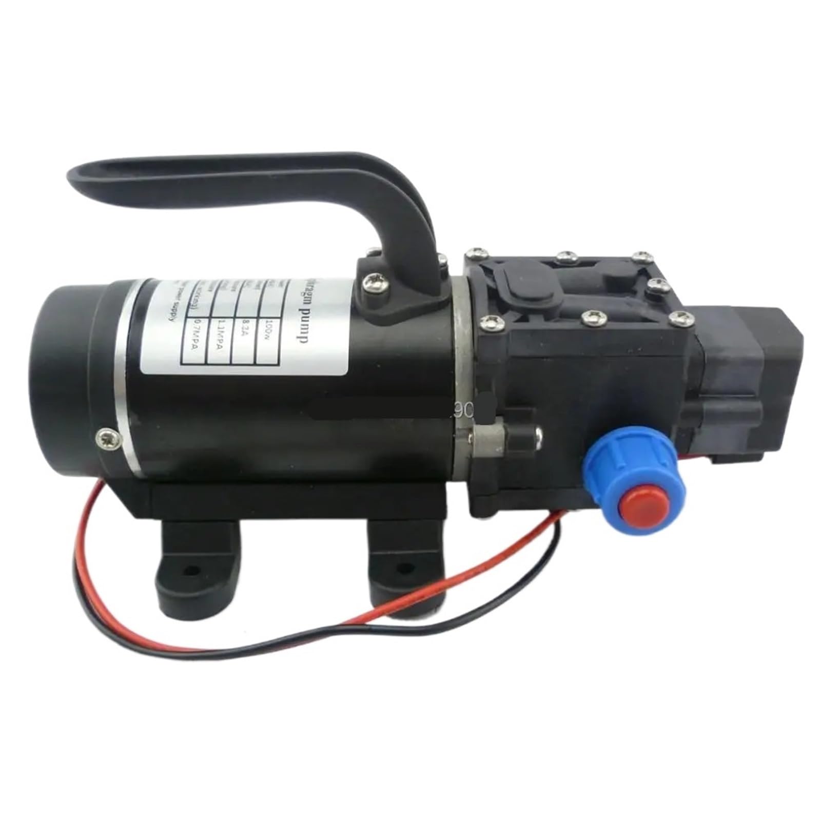 100 W 8 Lpm mała membrana wodna 12 V 24 V, automatyczny przełącznik ciśnieniowy, samozasysająca pompa natryskowa (typ zaworu zwrotnego, 24 V)