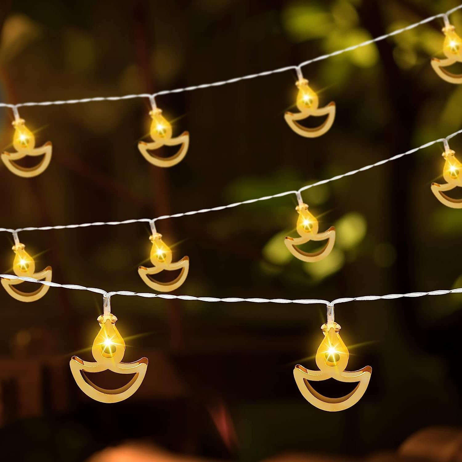 Diwali Light Deepavali Decorative Festival Lantern Diya String Lights Lamp 10 LED