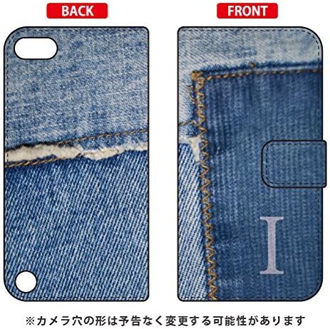 Notebook Type Smartphone Case Photo Denim Initial I Design by Artwork/for iPod Touch (5th Generation) ATC5TH-IJTC-401-MCN5