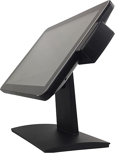 Monitor de pantalla táctil capacitiva proyectiva de 15 pulgadas con relación 4:3 de 10 puntos, monitor táctil POS con MSR, base estable sin