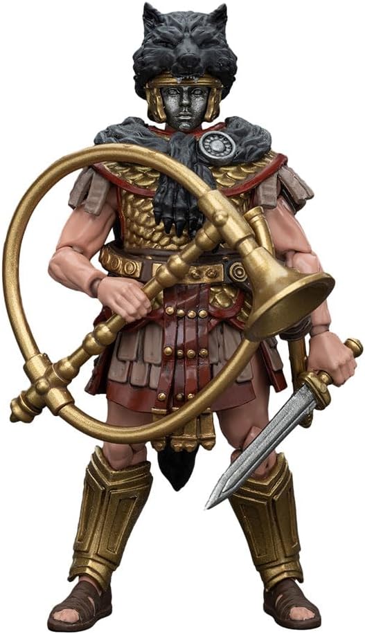 JOYTOY Action Figures Roman Republic Cohort IV Squad 1/18 Movable Model Collectible Figurine (Buccinator)