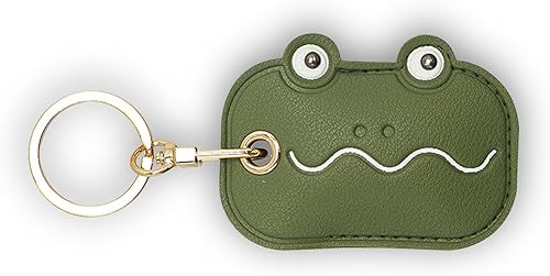 Miniatura 268 de Funda de cuero compatible con Apple AirTag, rastreador de llavero GPS Airtag con llavero, cubierta protectora antiarañazos para AirTag