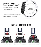 Vista 5 de NotoCity Correa para Fenix 7X Pro/6X Pro Band para Fenix 6X Strap Fenix 7X Band 1.024 in Width Fenix 5X Plus Pulsera para decente Mk2i/tactix