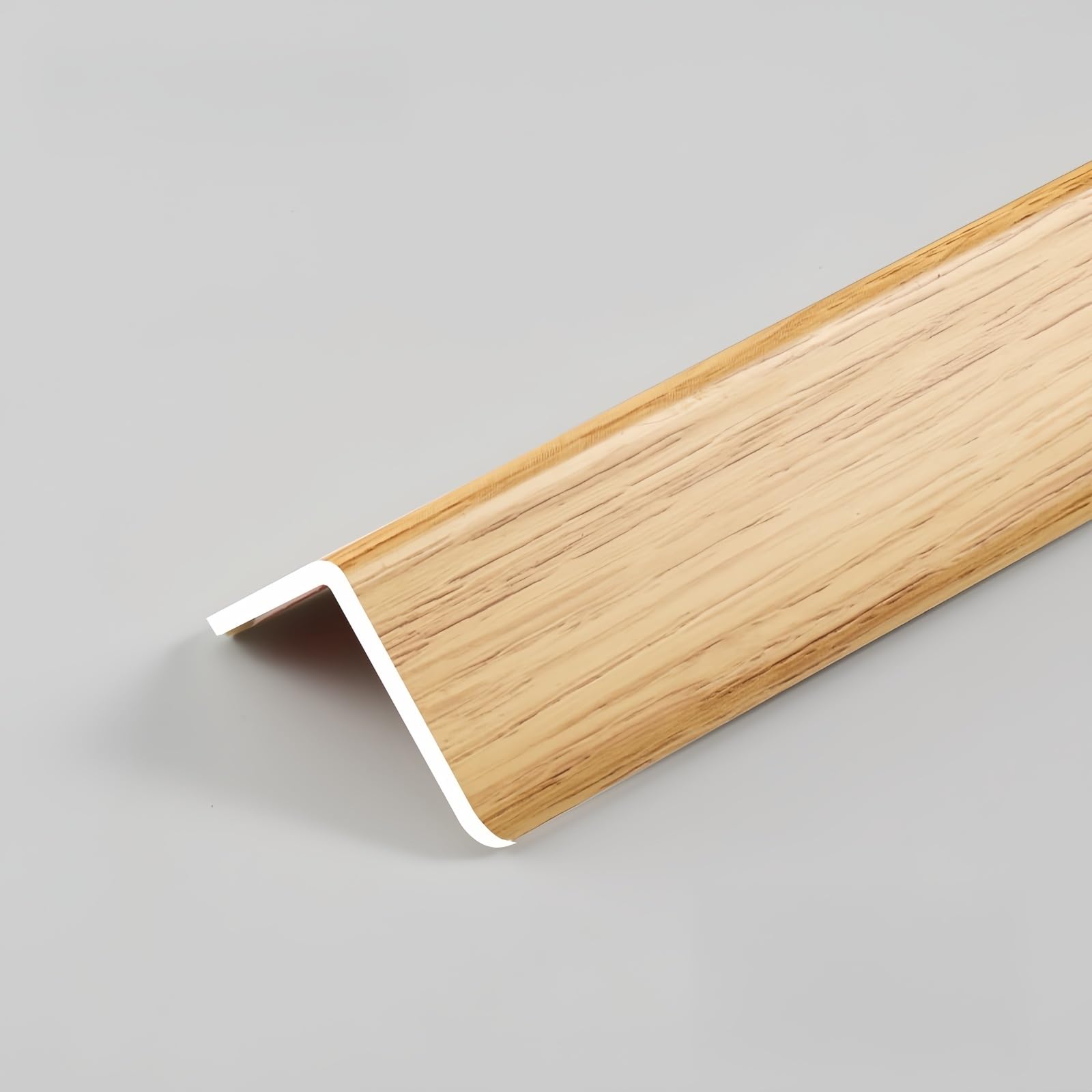 Protezioni angolari per pareti, in PVC, 100 cm, 2 pezzi, bordatura per angoli affilati su mobili e pareti, autoadesive, perfette per la sicurezza dei bambini e per l'uso domestico (rovere