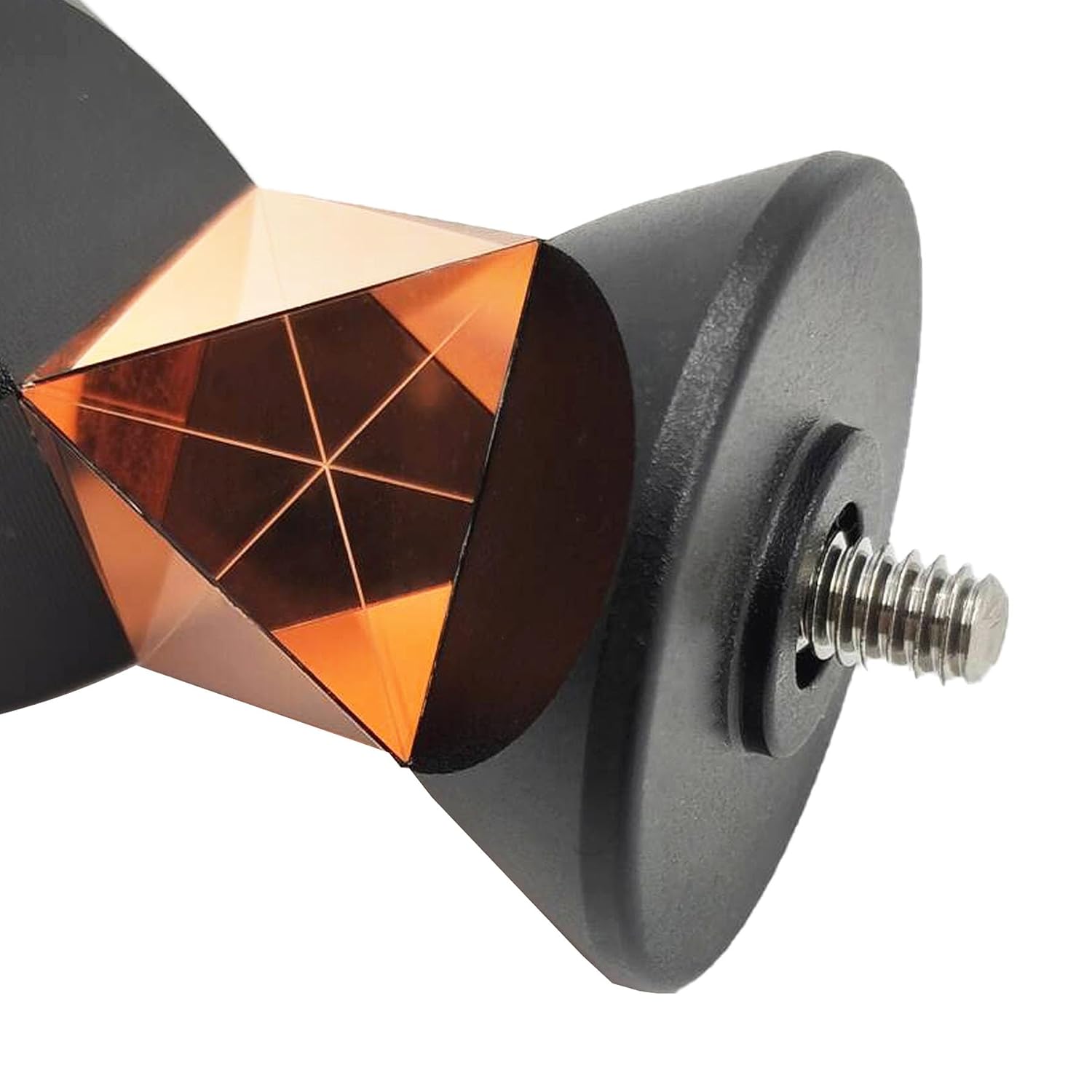 360 Degree Mini Prism with Pole, Hook, Level Bubble, GRZ101 Surveying Prism for Leica ATR Total Station, 1/4"-20 Thread