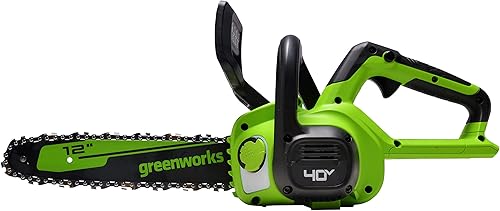 Miniatura 10 de Greenworks Motosierra compacta inalámbrica de 40 V y 12 pulgadas (ideal para limpieza de tormentas, poda y campamento), batería de 2.0 Ah y cargador
