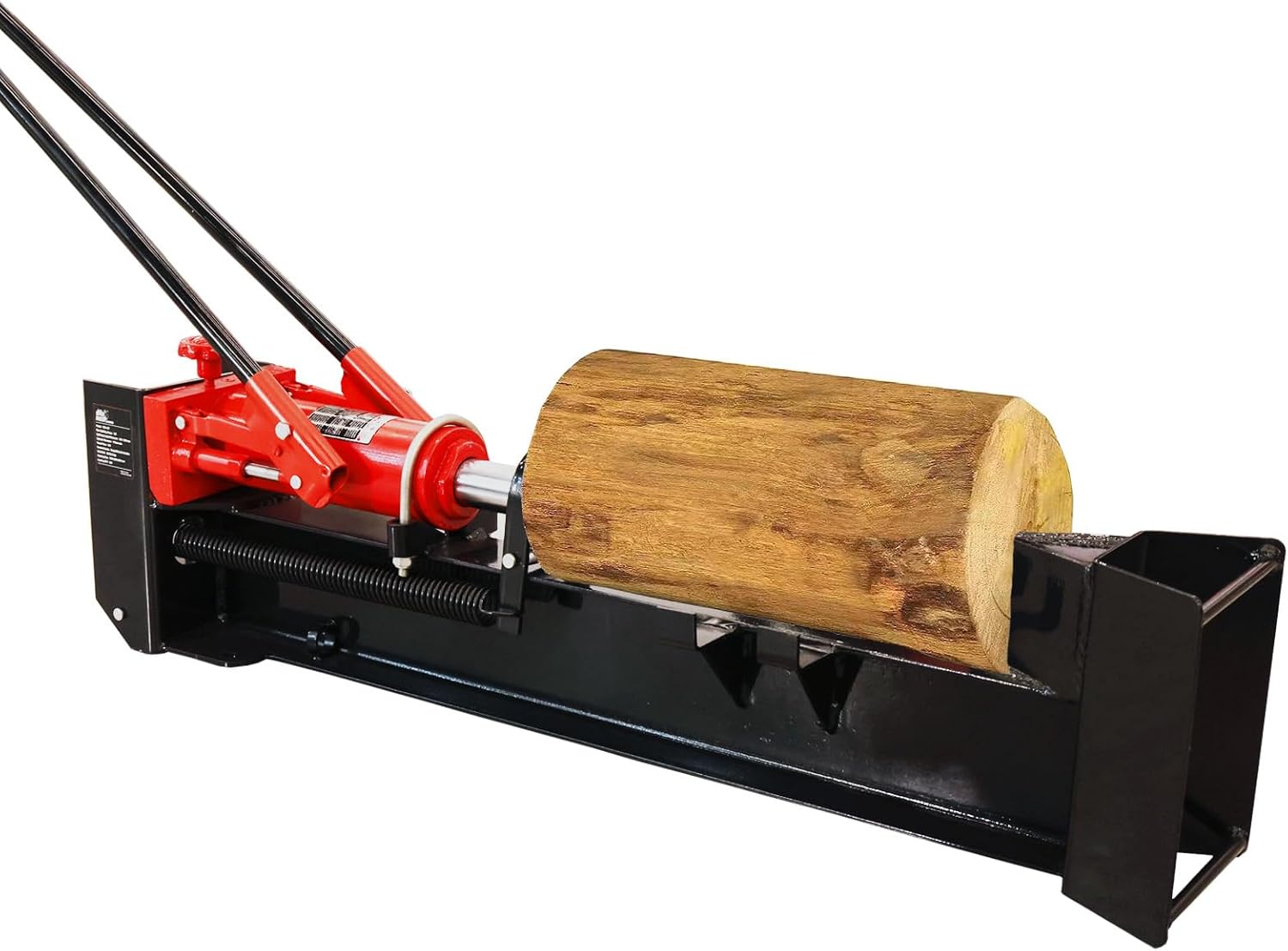 BIG RED ATGS012 Torin Hydraulic Log Splitter: Durable Manual Wood Splitter with Horizontal Full Steel Beam, Labor-saving Machine - Stable and Safe, Capacity 12 Ton, Red 12T / hydraulic