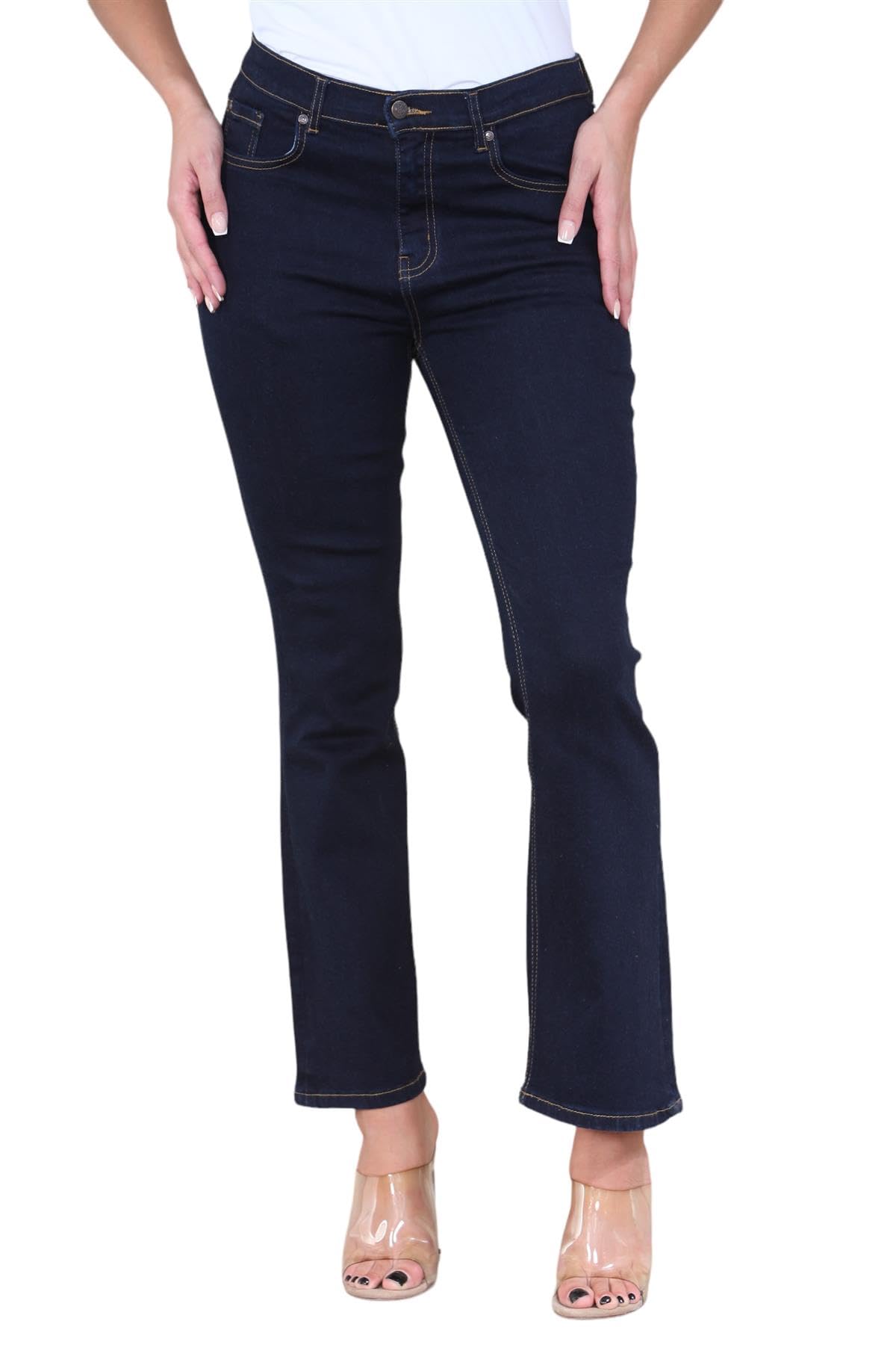 MYT Womens Bootcut Jeans Magic Shaping Flare Leg Stretch High Waisted Ladies Denim Size 10-24