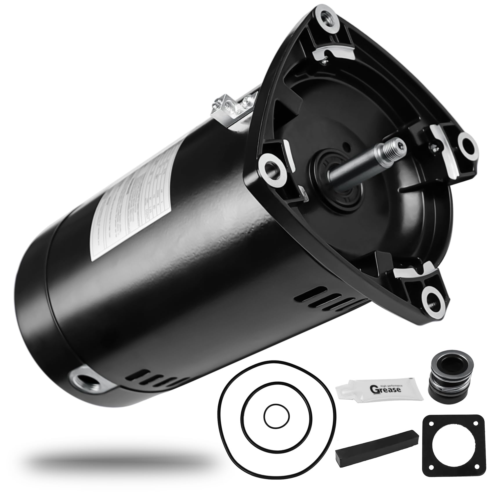 AQUOS⭐︎ 1 HP Square Flange Up-Rated Motor, 115/230V