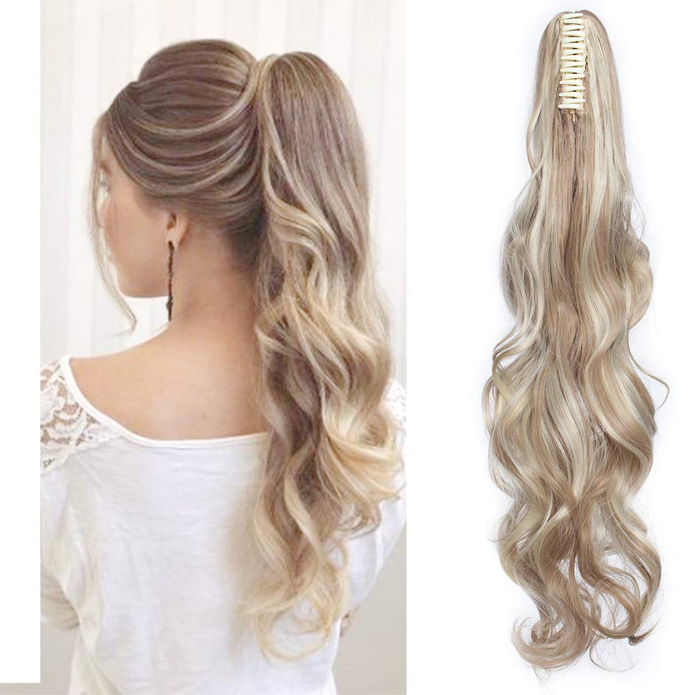32"(81cm) SEGO Coleta Postiza Larga Pelo Sintético Se Ve Natural [Castaño Oscuro] Extensiones de Cabello Clip Cola Lisa Ponytail Extension (140g) — view 105