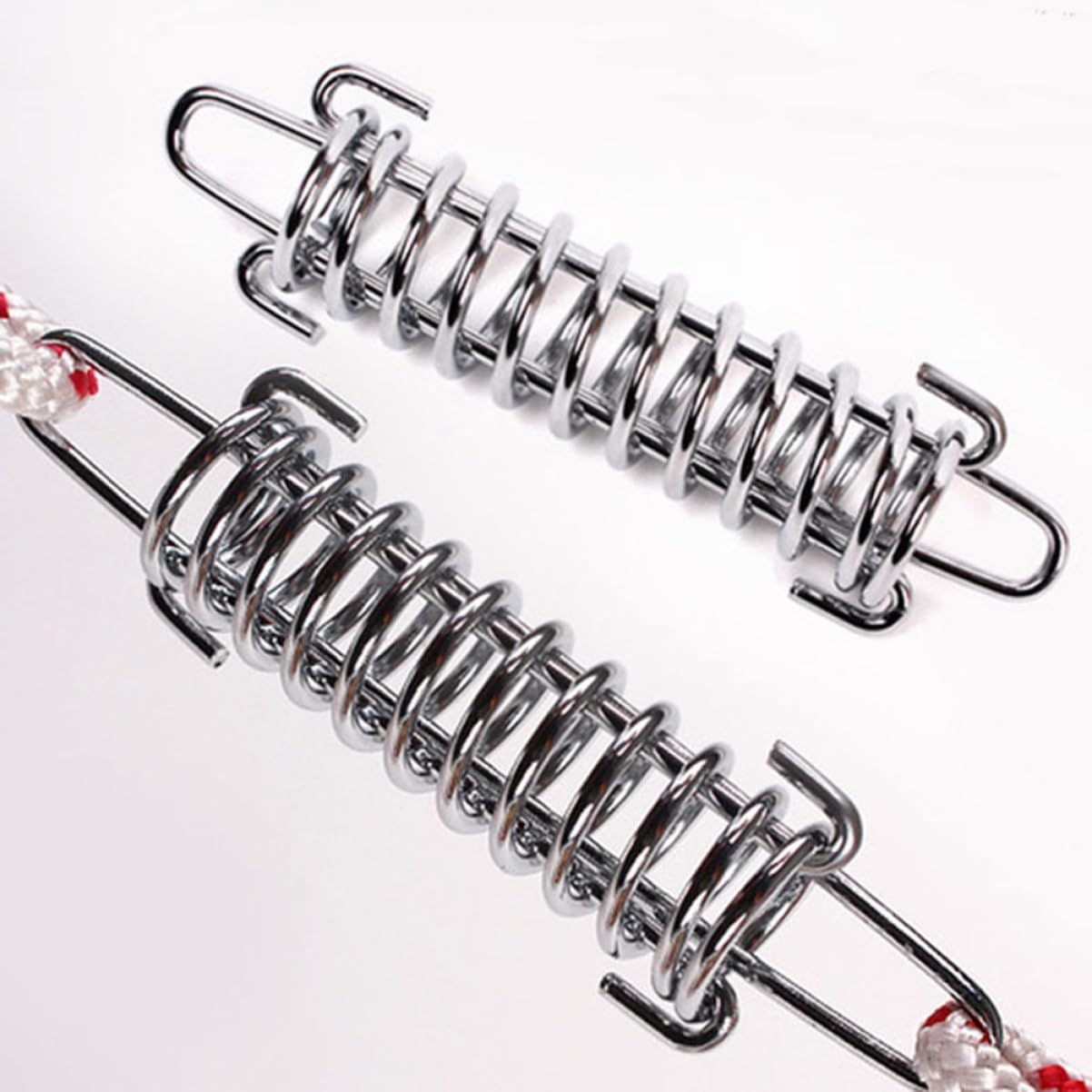 Milisten 5Pcs Heavy Duty Tent Wind Rope Buckle Spring Hook Fastener for Outdoor Camping Durable Steel Tent Fixed Clip High Strength Windproof Tensioner for Secure Setup