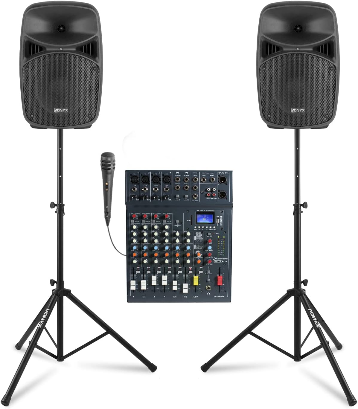 Vonyx VPS082A 8" PA System for Singers and Bands Small PA System with
