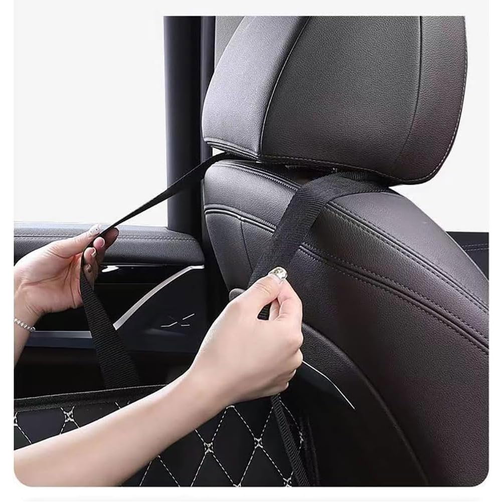 Colchón No Inflable Coche para VW Golf 6 Mk6 2008-2024, Cama de Viaje Plegable Colchon Extensor Asiento Trasero Portátil Camping Accesorios,A/Black-Gold Wire