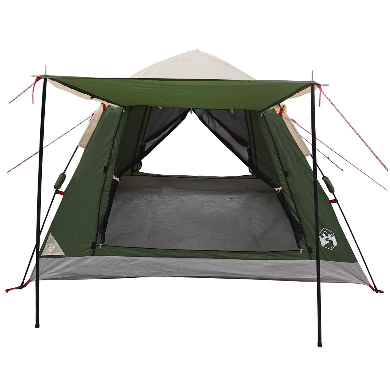 Instant Zelt, wasserdicht, Polyester, 185T, mit UV-Schutz, 2 Türen, 10 Heringe, 6 Seile, Transporttasche für Camping