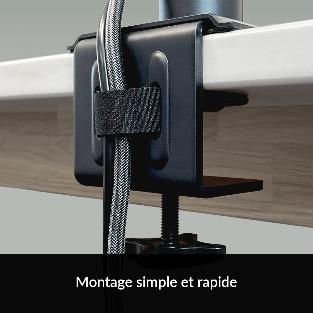 ARCTIC X1-3D Support d'écran Bras Levage à gaz 40" 43" Ultrawide 10 kg VESA 75x75 100x100 Inclinable Pivotant Noir