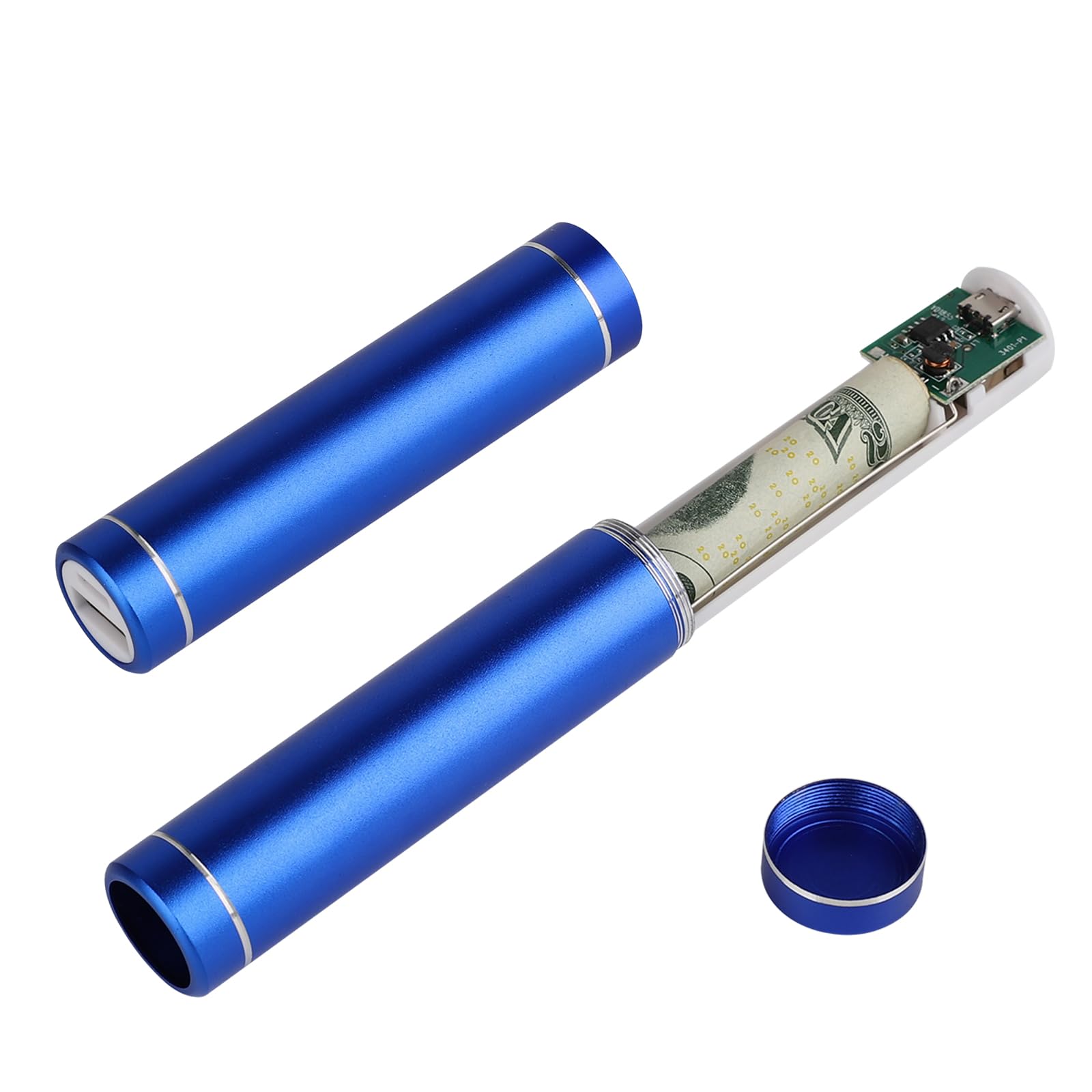 USB Charger Diversion Safe Secret Stash Safes,Portable Secret Hidden Container,Hidden Secret Compartment to Hide Jewelry or Valuables (Blue)