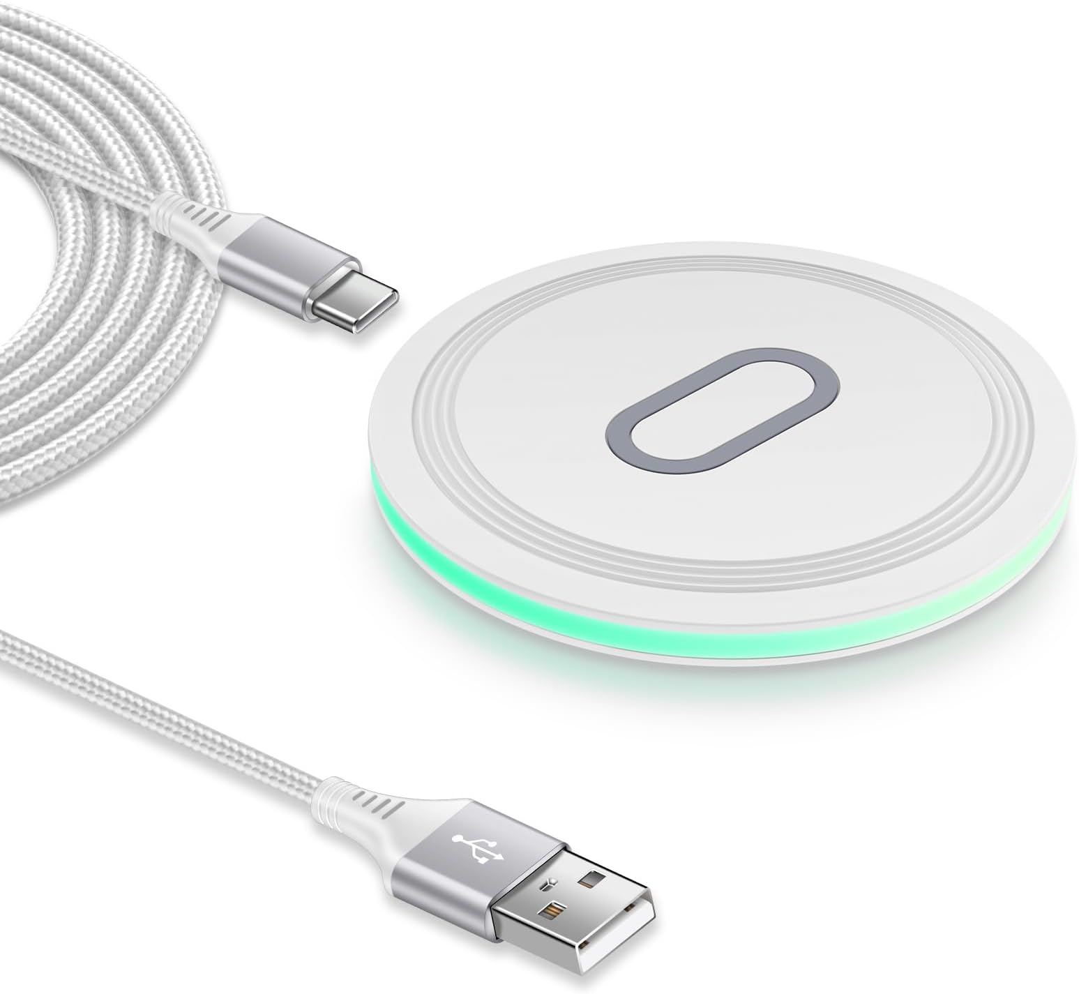 Samsung Wireless Charger,15W Fast Wireless Charging Pad for Galaxy S24 Ultra S23 Ultra S22+ S21 S20 S10 S9,iphone Wireless Phone Charger for iPhone 15 14 13 12,Google Pixel 8 Pro 7a 6 5XL