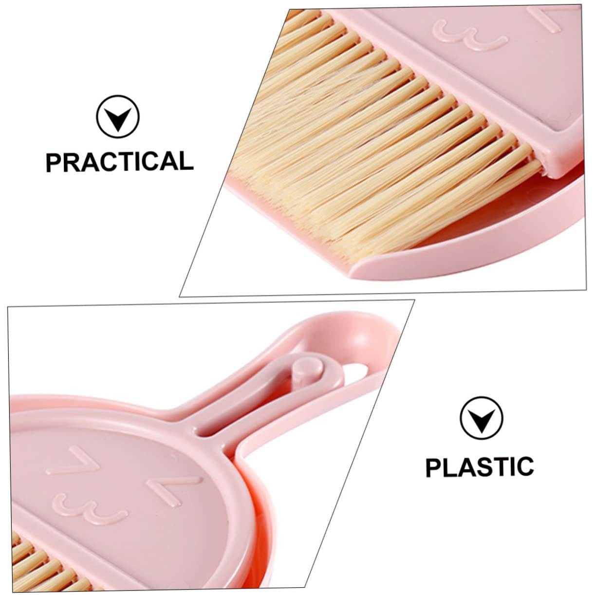 Beavorty 4 Sets Desktop Fan Broom Mini Broom Portable Mini Dustpan Multi-Function Mini Dustpan Dust Brush Cleaning Supply Multi-Function Dust Pan Desktop Broom Household Dust Pan Hand Brush