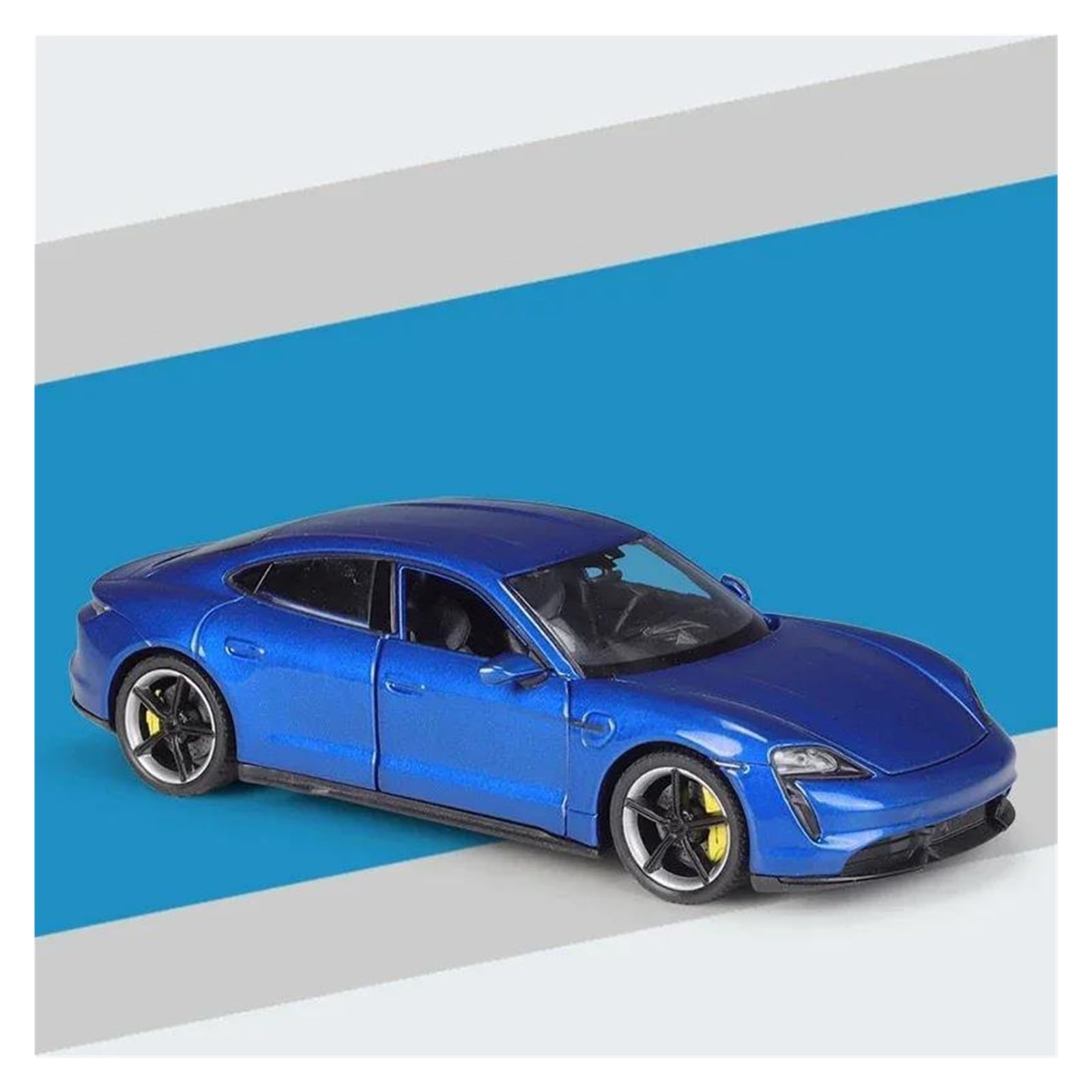 AUDSNI Die-Cast Diecast Car Model 1:24 For Porsche For Taycan For Turbo S Alloy Model Diecasts Vehicles(Blue)