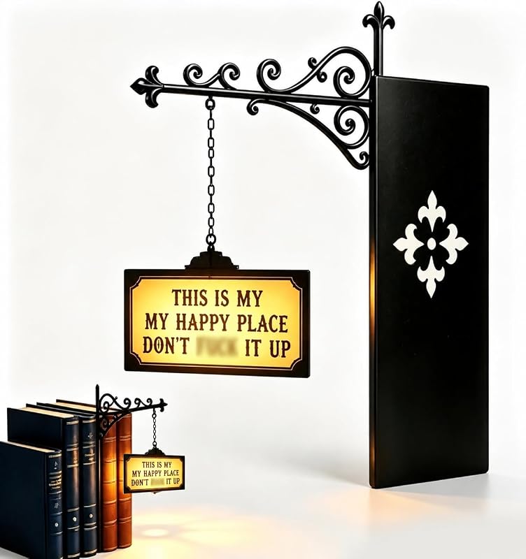 Library Lantern Decorative Mini Bookshelf Lighting,Vintage LED Nook Light | Reading Book Shelf Lights for Bookworms for Study Reading Corner Home Library, Enchanting Gift for Literary Lovers