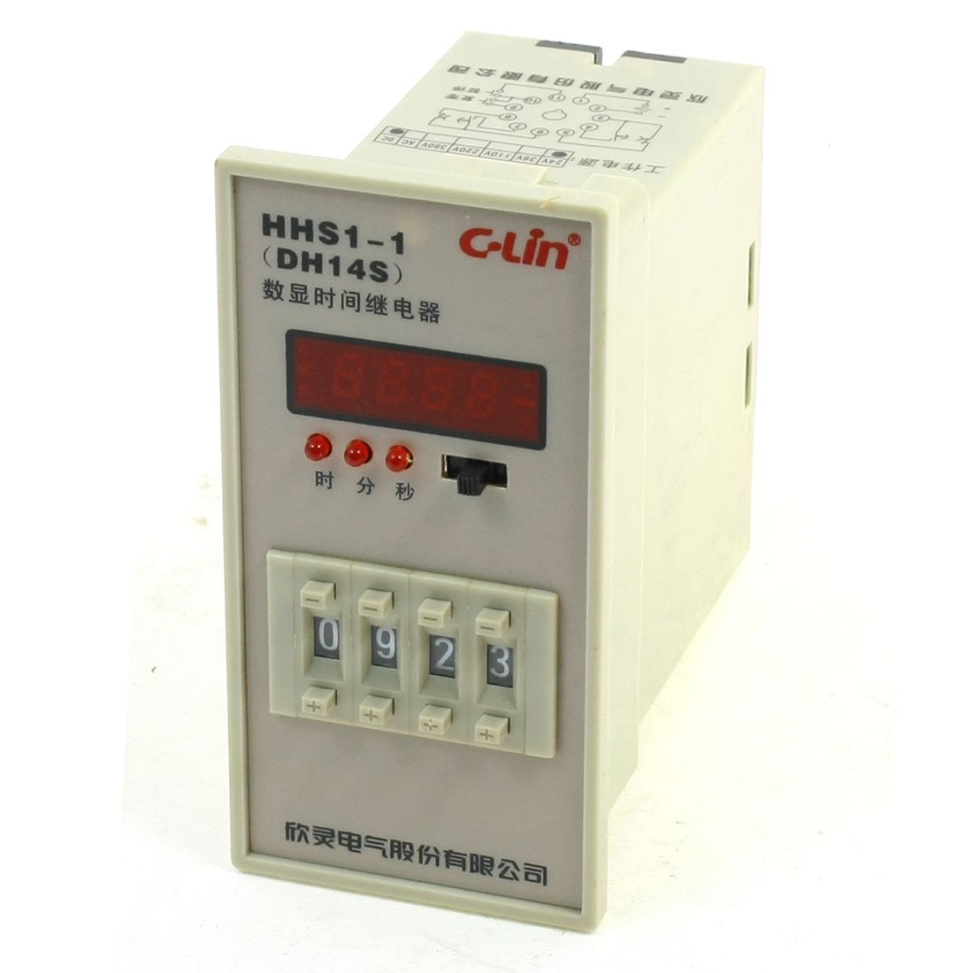 Zhwtisnpe One Color Dh14s Dc24v 11 Pins Lcd Digital Timer Time Delay Relay 0.01S - 99H99m