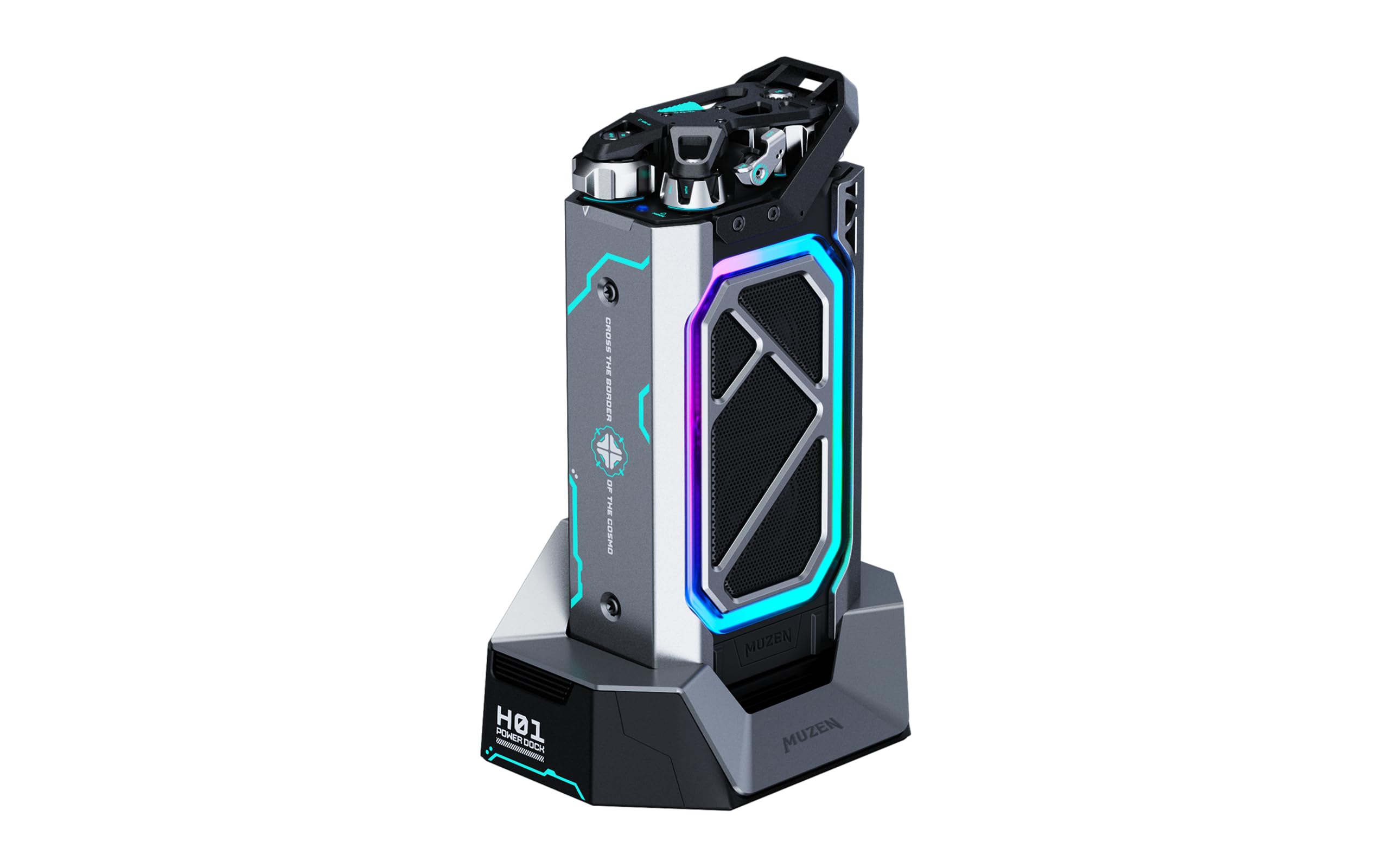 Amazon.co.jp: MUZEN Cyber Shell Bluetooth スピーカー+充電スタンド