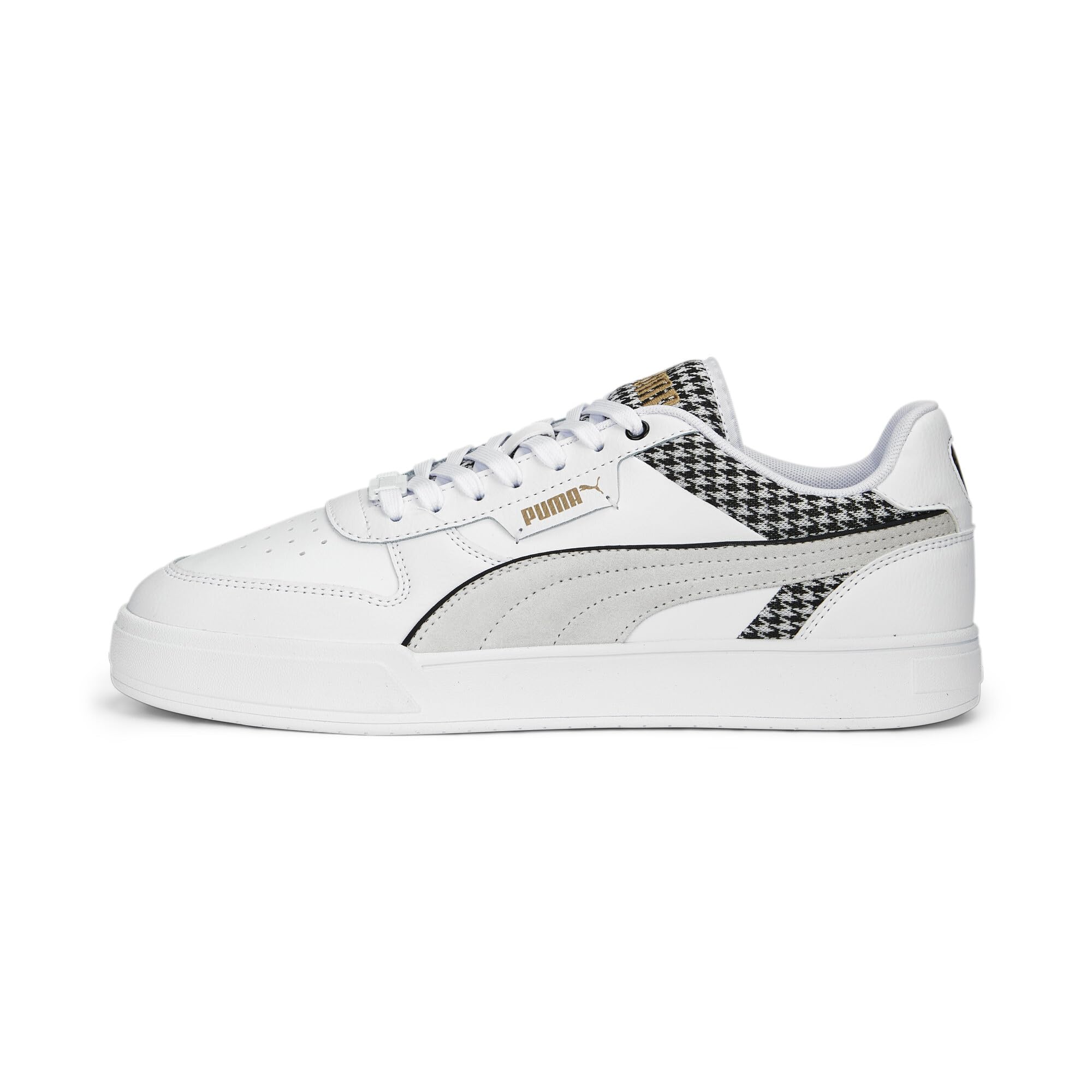 Puma Unisex-Adult Caven Dime Houndstooth White-Black-Gold Sneaker - 9UK (38932901) (B0BQBXJVL2) Amazon Price History, Amazon Price Tracker